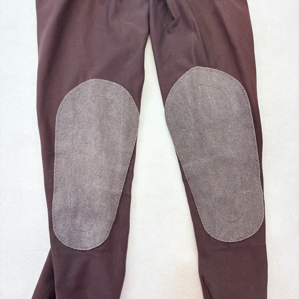 Irideon Riding Breeches Women Small Long Brown Bootcut Knee Patch Pants - Picture 8 of 8